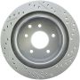 Stoptech 227.42077R Select Sport Nissan Slotted and Drilled Right Rear Rotor