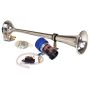 Kleinn Air Horns 6127 Kleinn Chrome Direct Drive Single Horn/ 13.5In - Chrome-Plated Spun Copper