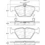 Stoptech 308.18080 16-21 WRX Street Brake Pads - Rear