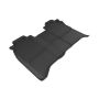 3D MAXpider 2016-2019 Nissan Titan Crew Cab Kagu 2nd Row Floormats - Black