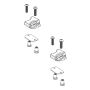BAK BAKFlip Top Side Buckle End Clips Qty 2 (w/ Hardware)
