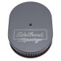 EDELBROCK EDE42203 Oval Air Cleaner Assm. - Black