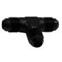 DeatschWerks 6AN Male Flare to 6AN Male Flare to 6AN Male Flare Tee Fitting - Anodized Matte Black