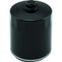 TwinPower 603615 Twin Power Twin Cam and M8 Black Oil Filter With Nut Replaces H-D 63798-99 with Backflow Valve