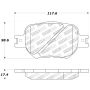 Stoptech 309.08170 Performance 05-08 Scion tC/ 01-05 Celica GT/ 00-05 Celica GT-S Front Brake Pads