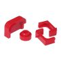Prothane Chevy Corvette C5 Radiator Insolators - Red
