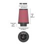 K&N RC-3690 Universal Clamp-On Air Filter