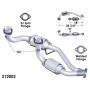 OEM Industries 212002 CATALYTIC CONVERTER AND PIPE ASSEMBLY