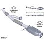 OEM Industries 213024 CATALYTIC CONVERTER AND PIPE ASSEMBLY