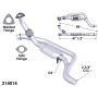OEM Industries 214014 CATALYTIC CONVERTER AND PIPE ASSEMBLY
