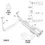 OEM Industries 214015 CATALYTIC CONVERTER AND PIPE ASSEMBLY