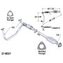 OEM Industries 214021 CATALYTIC CONVERTER AND PIPE ASSEMBLY