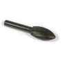 Forney 60071 Mounted File, Conical Shaped with Rounded End and 1/4-Inch Shank, 1-Inch-by-1/2-Inch
