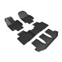 3D MAXpider L1TY26201509 3D MAXider 20-23 Toyota Highlander Gas 8-Seat Kagu Black Floor Mat - Row 1/2/3