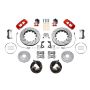 Wilwood 140-17009-DR 20-23 Chevy Corvette C8 Aero4 Red Rear Big Brake Kit - Drilled & Slotted
