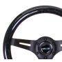NRG ST-310BSB-BK Classic Wood Grain Steering Wheel (310mm) Black Sparkle w/Blk 3-Spoke Center