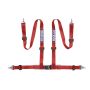 Sparco Belt 2 Inch Red 4Pt Snap-In
