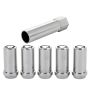 Wheel Locks 5Pcs. 97-20 Jeep JK/TJ 1/2-20 Chrome