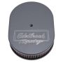 EDELBROCK EDE42203 Oval Air Cleaner Assm. - Black