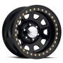Raceline RT51 Daytona Rock 15x10in/6x139.7 BP/-44mm Offset/107.95mm Bore- Gloss Black Beadlock Wheel