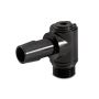 Mishimoto MMFT-M16-10SBK 90 Degree Banjo Swivel M16x1.5 1/2in. Barbed Fitting