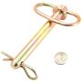 Forney 61330 Hitch Pin, Yellow Zinc, 5/8-Inch-by-4-1/2-Inch