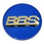 BBS Center Cap 70.6mm Blue/Gold (4-Tab)