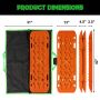 Rhino USA RG-TB42X13-ORG Recovery Traction Boards - Orange (Pair)