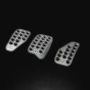 OMP RACING, INC. OMPOA0-1000-003 3 Pedal Set Sandblasted Aluminum