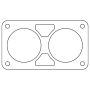 Cometic Chrysler Gen 3 6.1L 80mm Throttle Body Gasket .020in Fiber