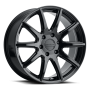 Raceline 159B Spike 18x8in / 5x127 BP / 35mm Offset / 78.1mm Bore - Gloss Black Wheel