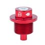 NRG Magnetic Oil Drain Plug M20X1.5 Subaru - Red
