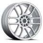 Raceline 141S Mystique 17x7.5in / 4x100/4x108 BP / 40mm Offset / 72.62mm Bore - Gloss Silver Wheel