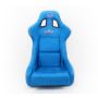 NRG FRP Bucket Seat ULTRA Edition - Large (Blue Alcantara/Gold Glitter Back)