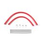 Mishimoto 91-01 Jeep Cherokee XJ 4.0L Silicone Heater Hose Kit - Red