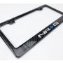 NRG CARB-P200NRG Carbon License Plate Frame/ Fiber Poly Dip Finish Wet w/  Logo