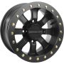 Raceline A71B Mamba 14x8in / 4x137 BP / 0mm Offset / 110.18mm Bore - Satin Black Beadlock Wheel