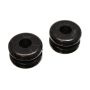 Energy Suspension 2-1/4in Tall x 3-9/16in Dia Black Coil Spring Damper Donuts (Set of 2)