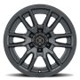 ICON 2417858347SB Vector 6 17x8.5 6x5.5 0mm Offset 4.75in BS 106.1mm Bore Satin Black Wheel