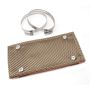 DEI 10453 Pipe Shield w/Stainless Steel Clamps - 4in x 8in - Titanium