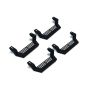 Rampage 1999-2019 Jeep Rock Rail Short Step Universal 4 Piece Set - Black