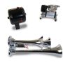 Kleinn Air Horns HK3 Kleinn Triple Chrome Horn Kit w/ 130 PSI Air Compressor / 1.0 gal Air Tank