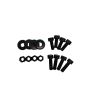 SPARCO SCO50001ZN Bottom Seat Mount Hardware Kit Black Zinc