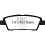 EBC UD1551 10-11 Hyundai Genesis 3.8 Ultimax2 Rear Brake Pads