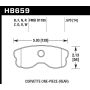 Hawk 2008 Chevrolet Corvette 7.0L 427 Limited Edition Z06 (Incl.Shims Pins) Rear ER-1 Brake Pads