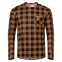 USWE 80951061042105 Flannel Long Sleeve Lightweight Off-Road Jersey Bronze - Medium