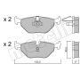 METELLI 22-0210-0 Disc Brake Pad