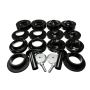 Energy Suspension 2.6116G 18+ Jeep Wrangler JL Black Rock-Flex 2in Adjustable Coil Spacer Set