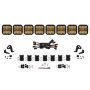 Diode Dynamics DD7249 SS5 Pro Universal CrossLink 8-Pod Lightbar - Yellow Combo