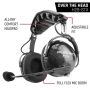 Rugged Radios H48-STX AlphaBass Carbon Fiber Headset for STEREO and OFFROAD Intercoms Behind The Head